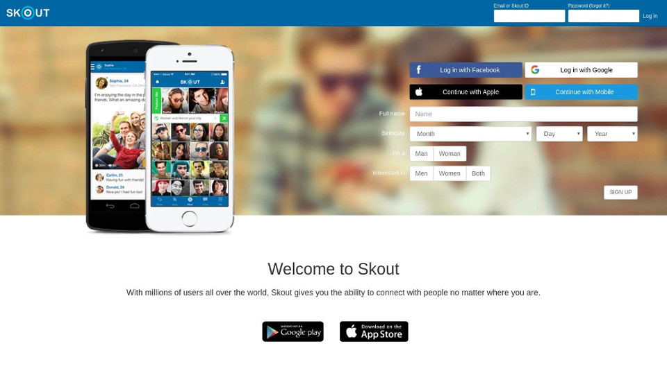 Skout sign up com www Download SKOUT