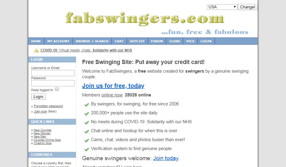 Fabswingers Recensione 2022